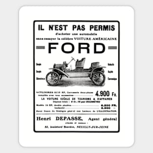 MODEL T FORD - French ad Magnet